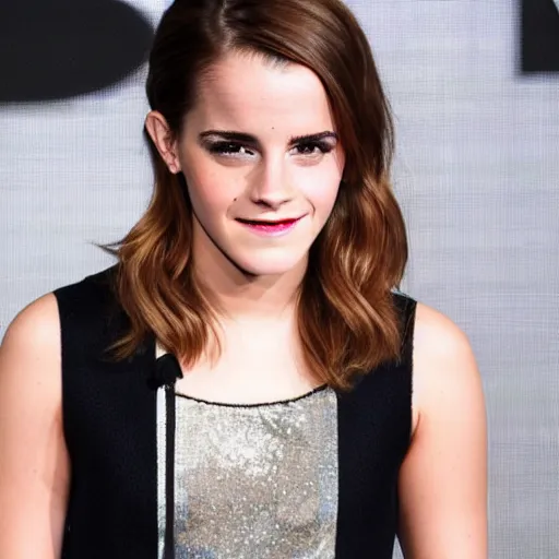 Prompt: emma watson with down syndrome