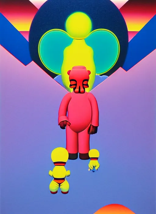 Prompt: dreams by shusei nagaoka, kaws, david rudnick, airbrush on canvas, pastell colours, cell shaded, 8 k