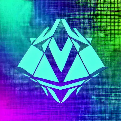 Prompt: Etherium logo from many colors, abstract concept, retrowave synth, digital art