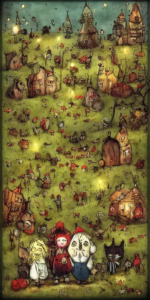 Prompt: a thanksgiving scene by alexander jansson