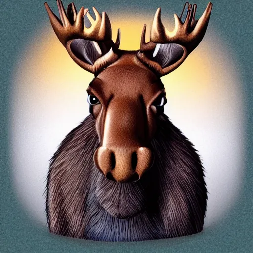 Prompt: Moose on Emojipedia 15.0