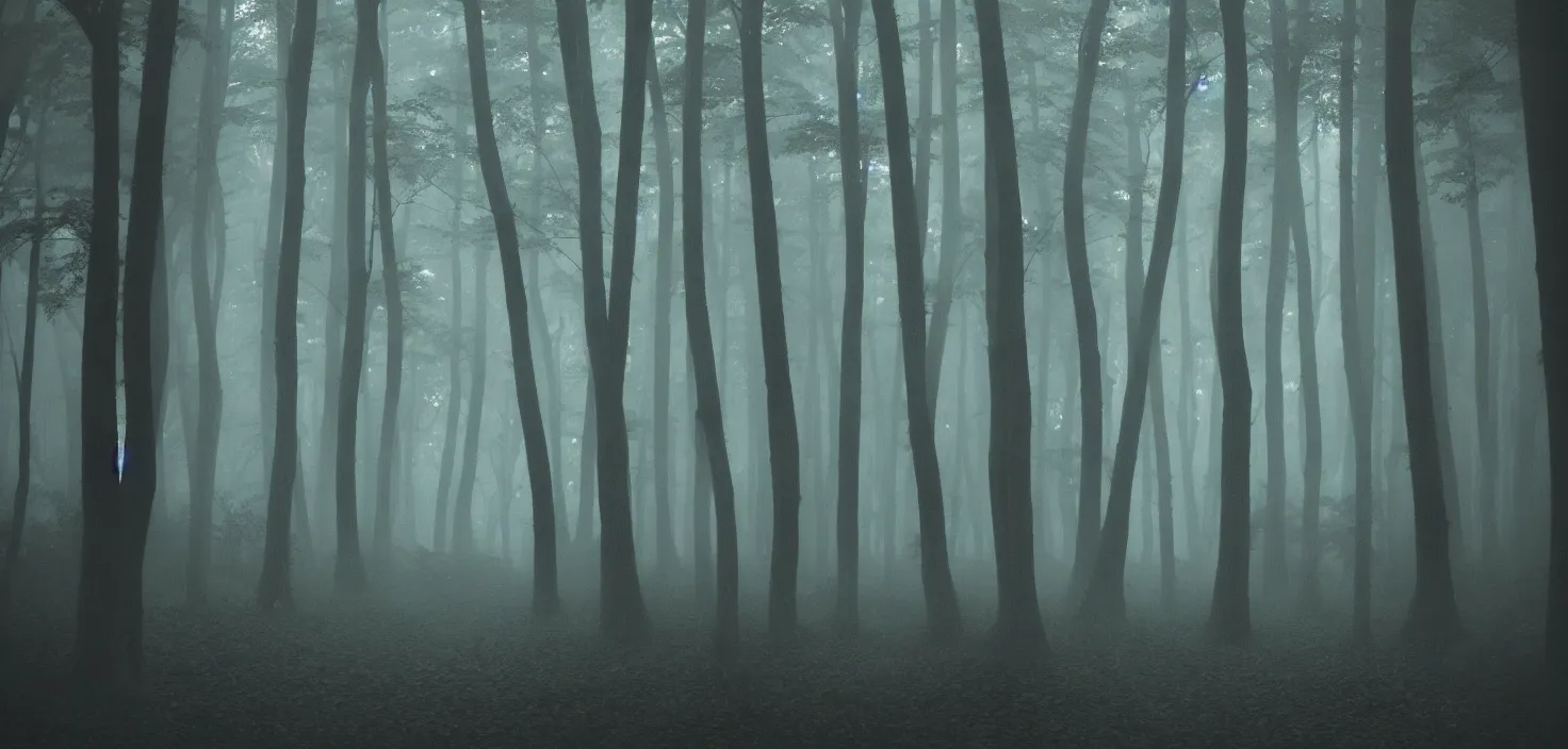 Prompt: dark forest by hironaka harumi