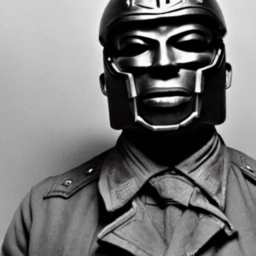 Image similar to mf doom in ww 2