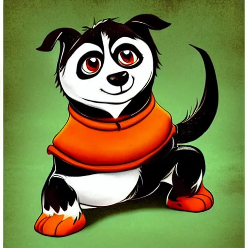 Image similar to kung fu puppy, in the style of kung fu panda