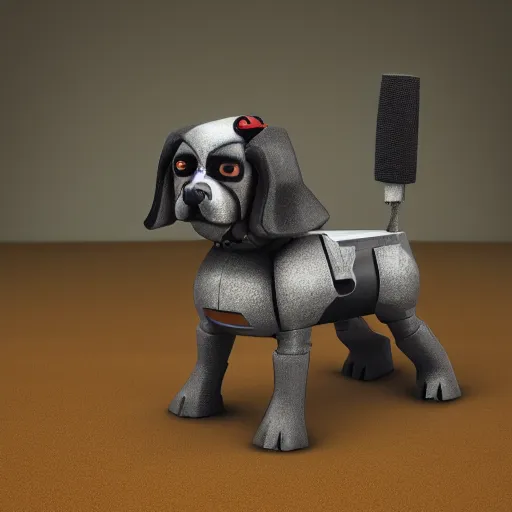 Image similar to cyborg dog hi resolution details