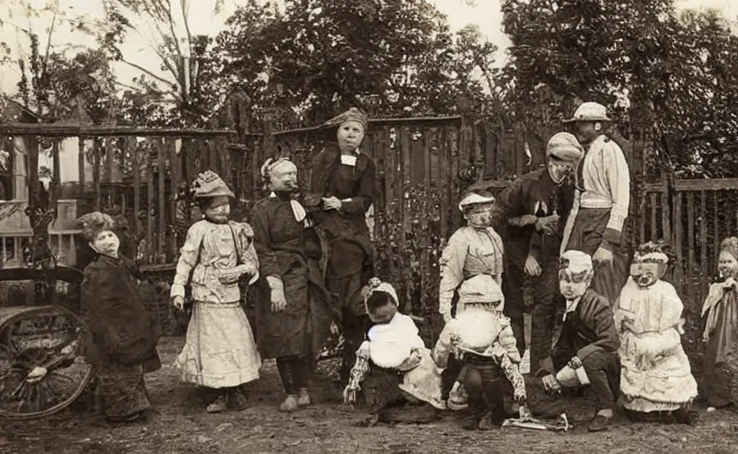 Prompt: photo of life in the year 1 9 0 0