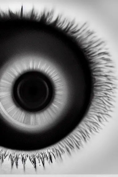 Prompt: “ very detailed art of a camera lens as a human eye, award - winning details ”