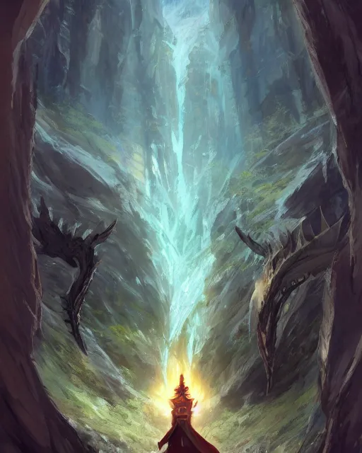 Image similar to an anime portrait of nicol bolas standing on a mountain from skyrim, by stanley artgerm lau, wlop, rossdraws, james jean, andrei riabovitchev, marc simonetti, and sakimichan, trending on artstation