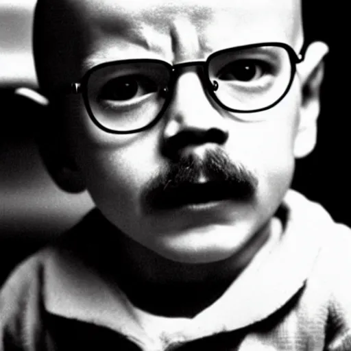 Image similar to walter white as a baby.