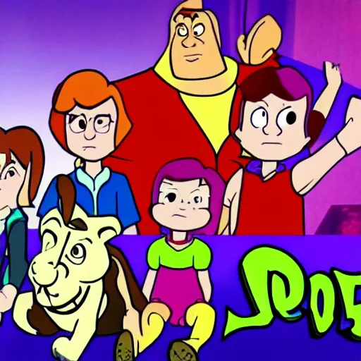 Image similar to bootleg scooby doo mystery inc