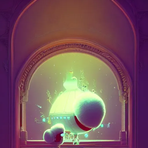 Image similar to fluff, cute:: by beeple and James Gilleard and Justin Gerard :: ornate, dynamic, particulate, intricate, elegant, highly detailed, centered, artstation, smooth, sharp focus, octane render, 3d