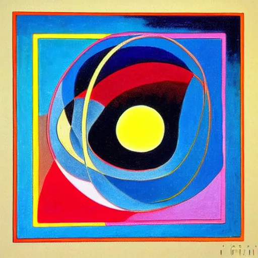 Image similar to abstract circle art by vasily kandinsky, piet mondrian, kazimir malevich, lyubov popova, inspirational, award winning