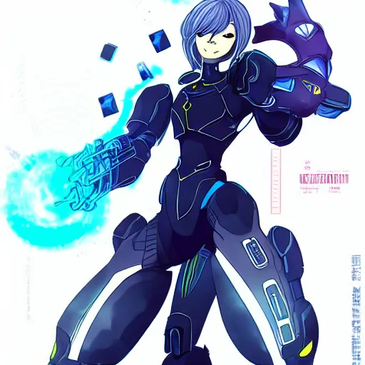 Prompt: dark samus style as an anime by kento miura, trending on artstation 2 d manga