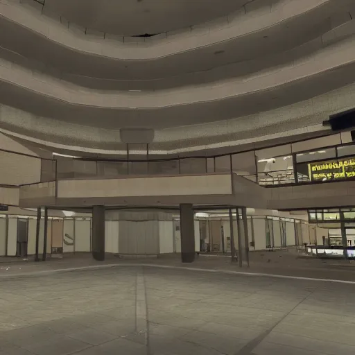 Image similar to an empty mall in garry's mod