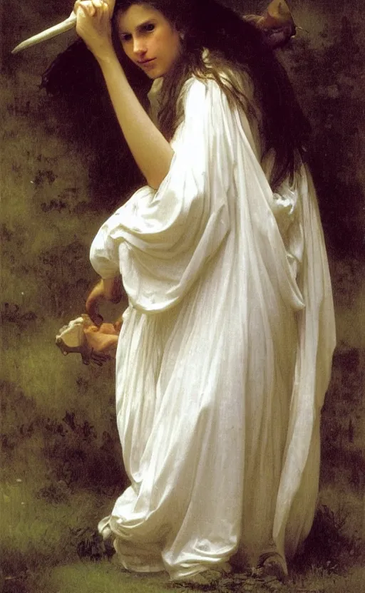 Image similar to portrait storm ghost warlock, bouguereau