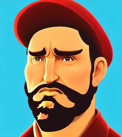 Prompt: face icon stylized justin trudeau as fidel castro, loftis, cory behance hd by jesper ejsing, by rhads, makoto shinkai and lois van baarle, ilya kuvshinov, rossdraws global illumination