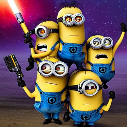 Image similar to minions in star wars