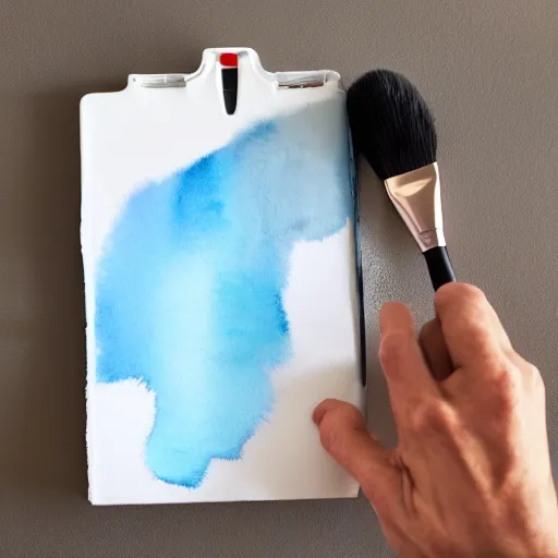 Prompt: gigantic watercolor brush