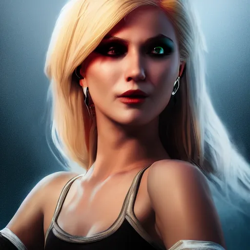 Prompt: fantasy comic book style portrait painting of Lady Gafa with blonde hair dancing, unreal 5, DAZ, hyperrealistic, octane render, cosplay, RPG portrait, dynamic lighting