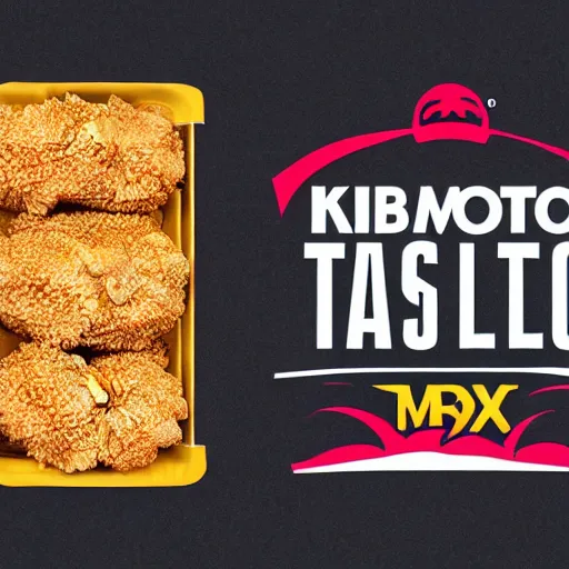 Prompt: logo for a combination KFC, Taco Bell, HBO Max