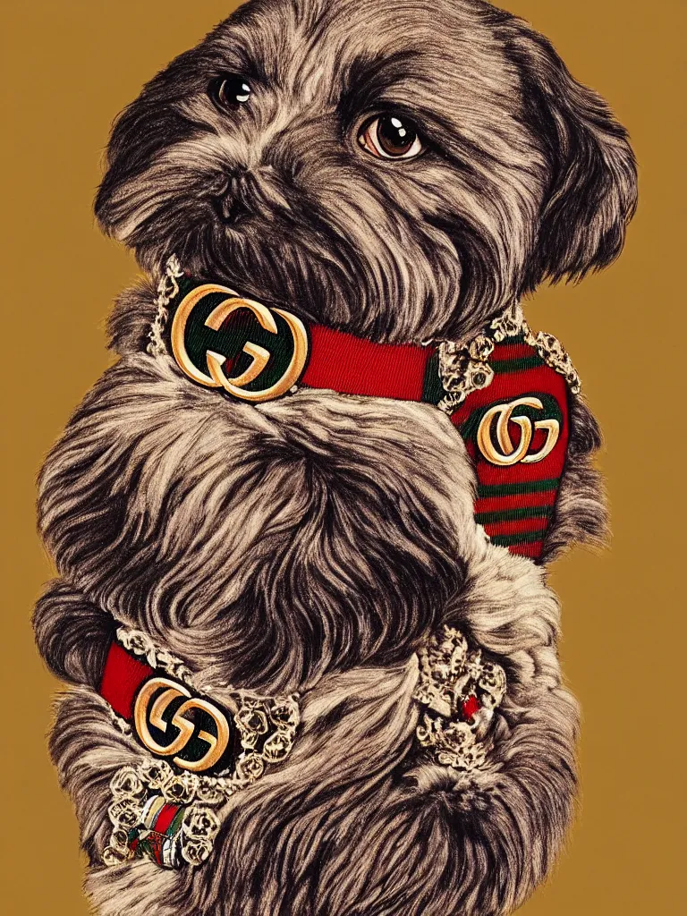 Image similar to a very beautiful portrait of gucci, highly detailed, intricate, photography