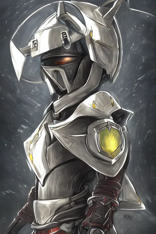 Image similar to helmet armor guardian destiny in witch queen illumination ray tracing hdr fanart arstation by sung choi robot ninja mask and eric pfeiffer and gabriel garza and casper konefal