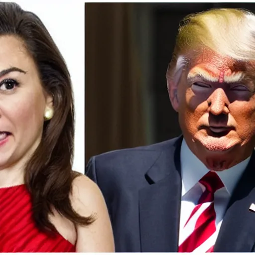 Prompt: mupped obama and muppet wonder woman lead the fbi raiding donald trump's mansion