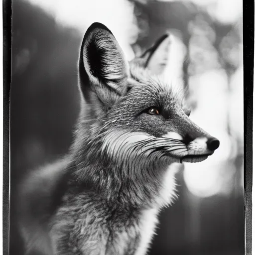 Image similar to 35mm photo of a Fox with a top hat