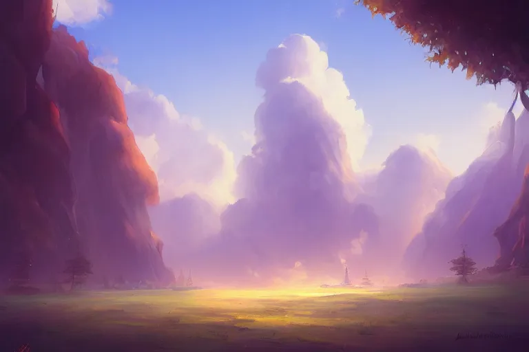 Prompt: painting of heaven by andreas rocha, digital painting, artstation, concept art, smooth, sharp focus, illustration