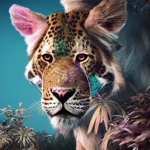 Image similar to queen of the jungle, 4 k, intricately detailed, jaw dropping, surreal, octane render