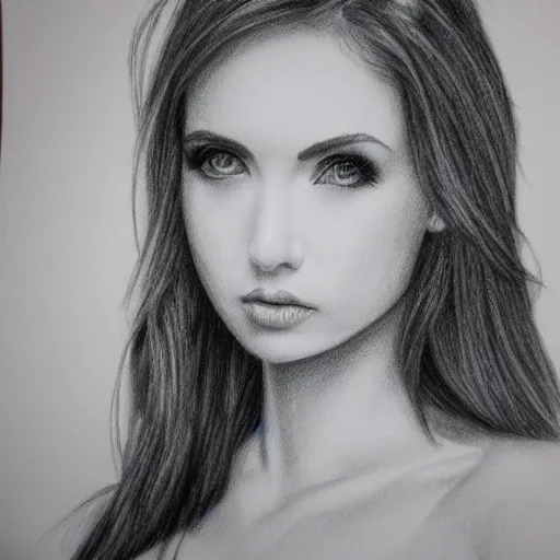 Prompt: amouranth pencil art, highly detailed