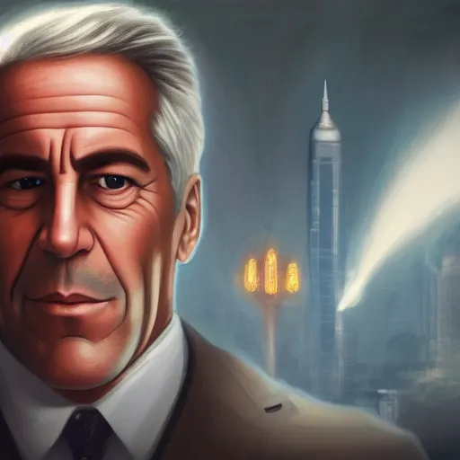 Prompt: a film still of Jeffrey Epstein in Boss Baby (2017), powerful , magic, thunders, dramatic lighting, intricate, wild, highly detailed, digital painting, artstation, concept art, smooth, sharp focus, illustration, art by artgerm and greg rutkowski and alphonse mucha, footage from space camera