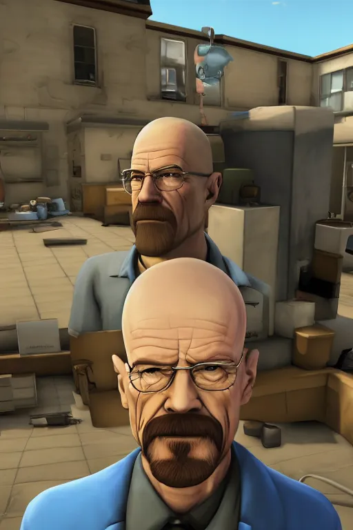 Image similar to Walter White is Medic from Team Fortress 2
