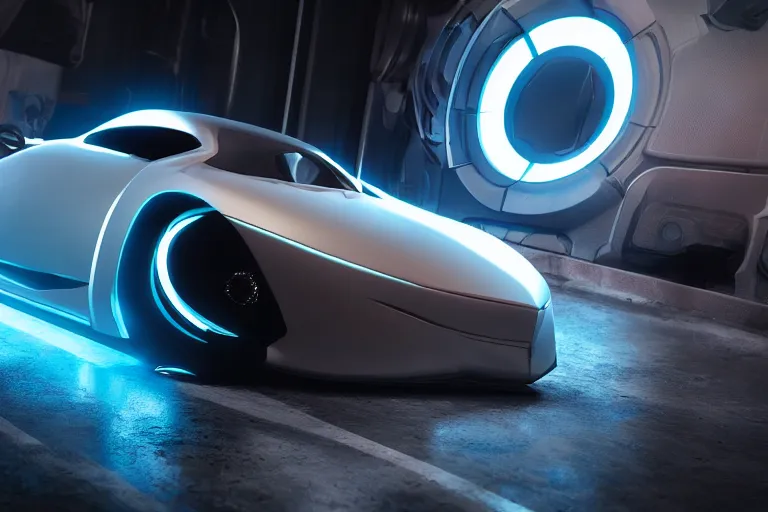 Prompt: cyberpunk alien concept inspired sports car, futuristic look, highly detailed body, very expensive, photorealistic camera shot, bright studio setting, studio lighting, crisp quality and light reflections, unreal engine 5 quality render