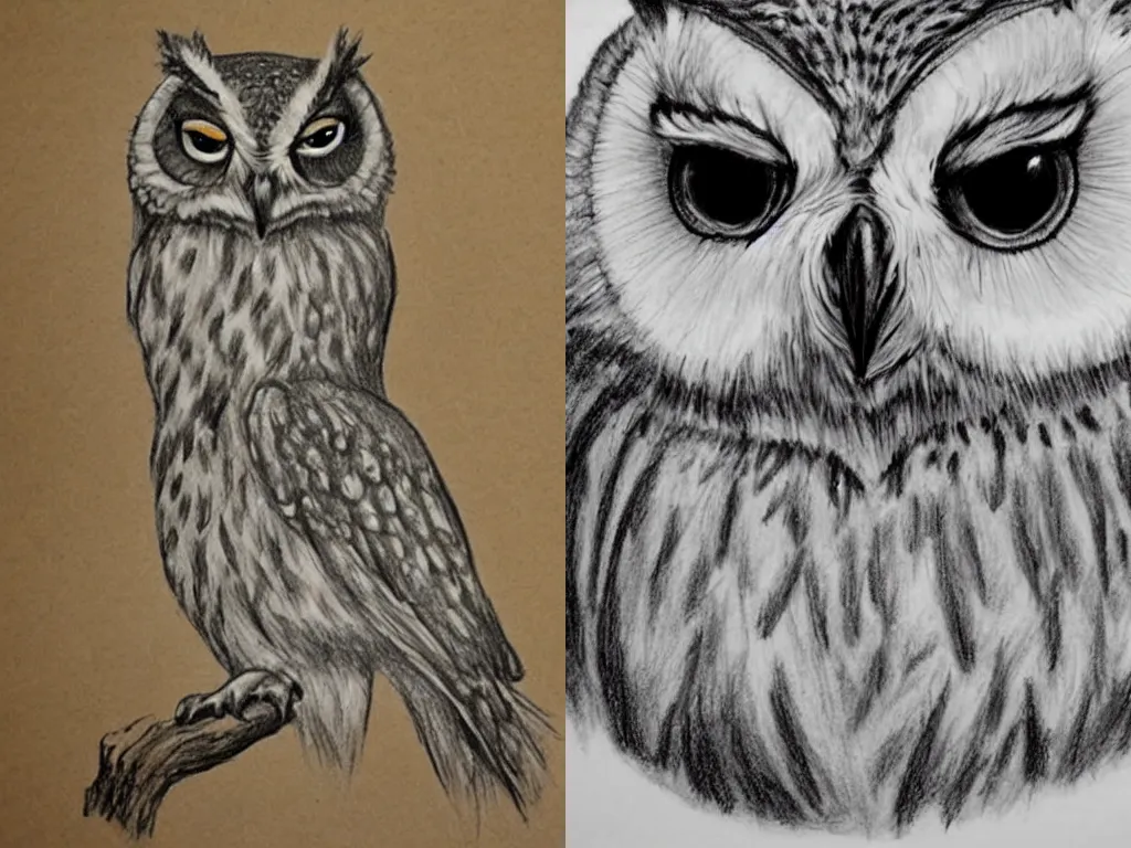 Prompt: tutorial on how to draw an owl