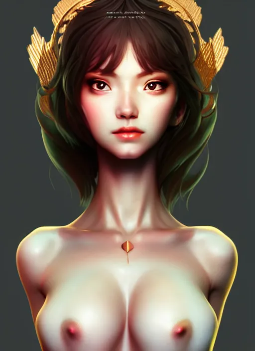 Image similar to goddess fullbody view, beautiful face, highly detailed, takuji kawano, artstation, soft light, sharp focus, illustration, character design