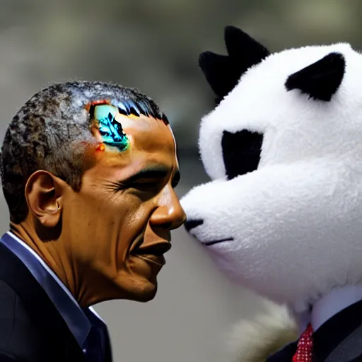 Prompt: obama fursuit