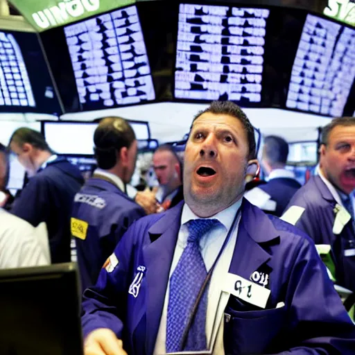 Image similar to a group of traders upset on the stock market floor
