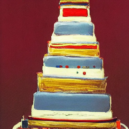 Image similar to The Queen\'s Cake by Wayne Thiebaud