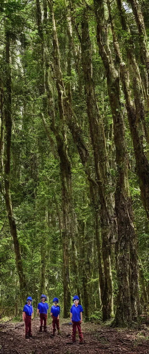 Prompt: and 8 k uhd photo of the mushroom brothers in the woods