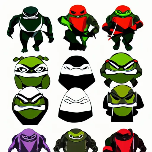 Image similar to face icon vector minimalist teenage mutant ninja turtles by artstation loftis cory fanart bechdel alison and davison craig