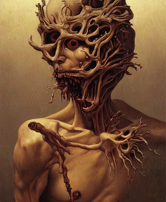 Prompt: a detailed painting portrait of incubus. inspired by junji ito manga artwork. accurate anatomy. symmetry. portrait fantasy. by beksinski carl spitzweg. baroque elements. baroque element. intricate artwork by caravaggio. oil painting. oil on canvas. award winning. dramatic. trending on artstation. 8 k