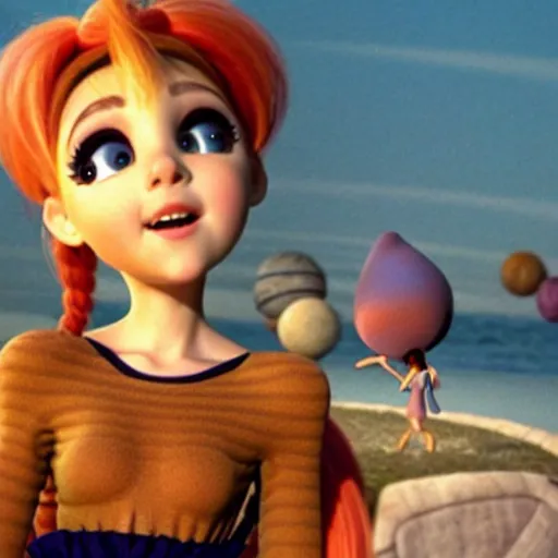 Image similar to a still of ariana grande in james and the giant peach ( 1 9 9 6 )