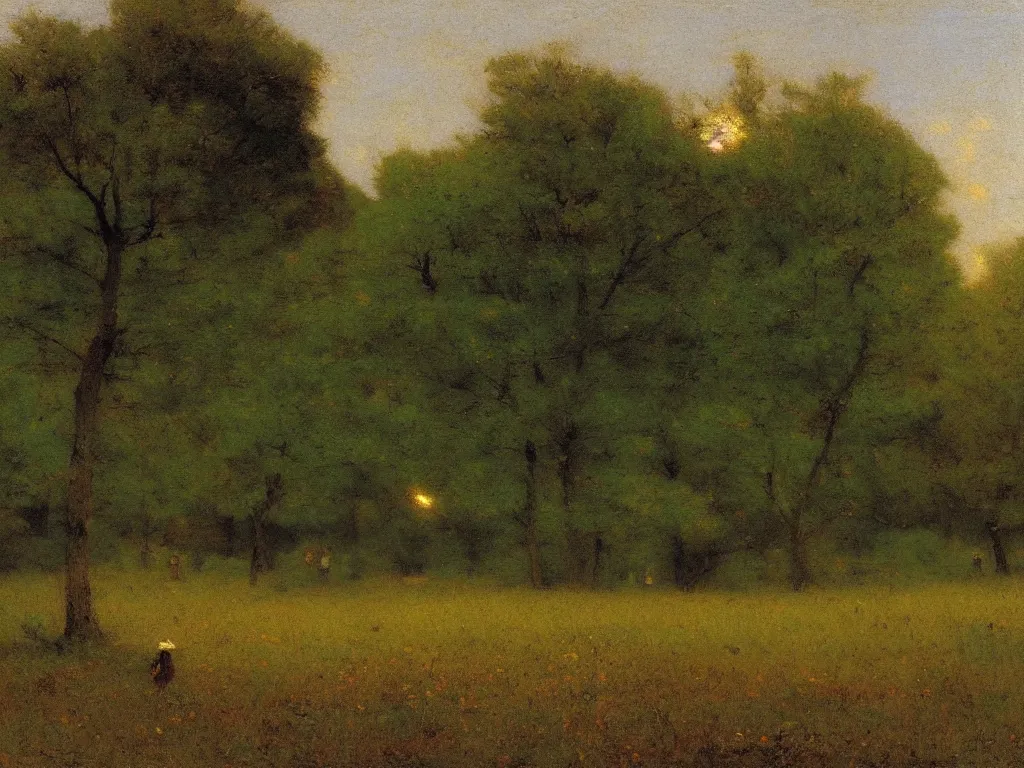 Prompt: 🌅 by george inness