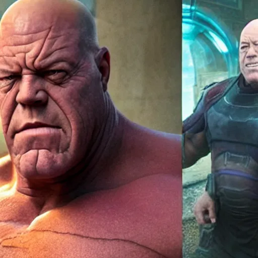 Prompt: dean norris as thanos