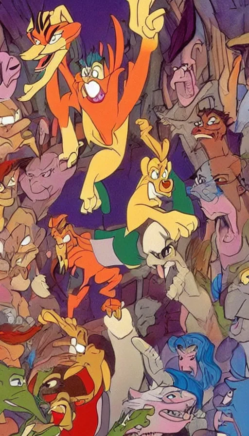 Image similar to rage, by don bluth