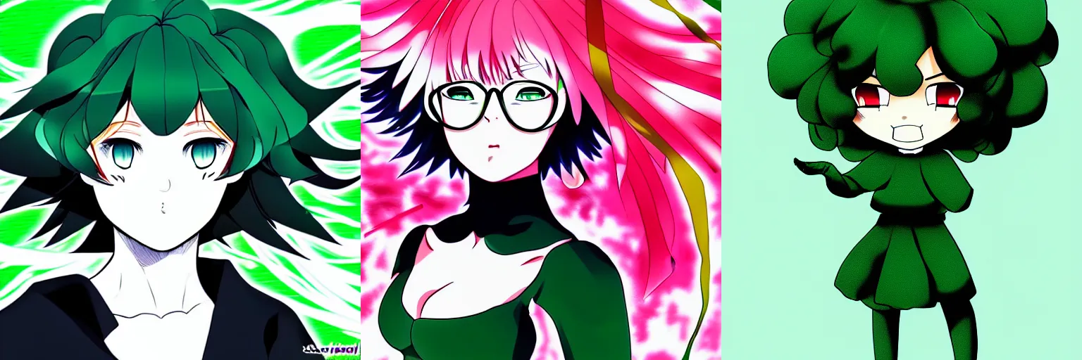 Prompt: digital art of Tatsumaki trending on pixiv