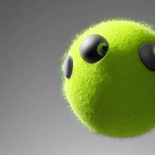 Image similar to tennis ball monster, tennis ball monster highly detailed, extremely high quality, hd, 4 k, 8 k, professional photographer, 4 0 mp, lifelike, top - rated, award winning, cinematic, realistic, detailed lighting, detailed shadows, sharp, no blur, edited, corrected, trending by basil gogos