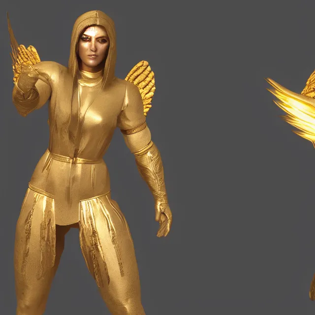 Prompt: biblically accurate angel in mortal kombat, videogame 3d render, 4k, artstation