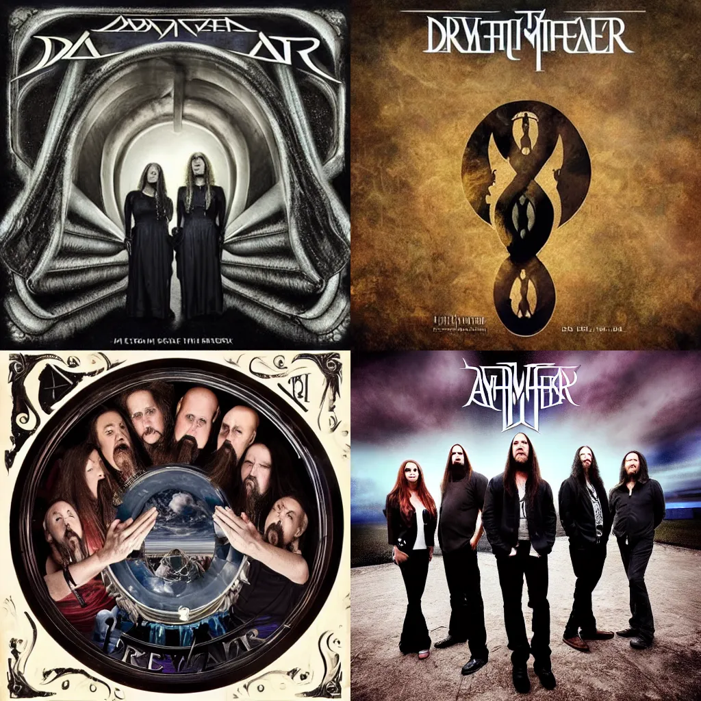 Prompt: A new Dream Theater album cover